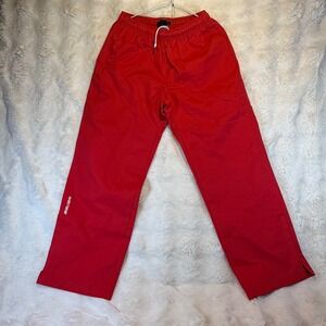 Bauer Team Red Youth Kids Athletic Track Pants Joggers XL TG
